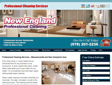 Tablet Screenshot of neprofessionalcleaning.com